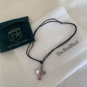 Kieselstein-Cord Silver Cross Necklace